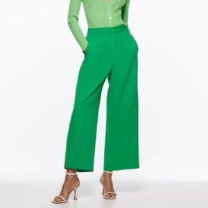 Zara Cropped Culotte Pants
